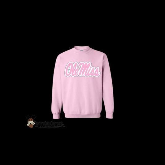 Baby pink Ole Miss sweater