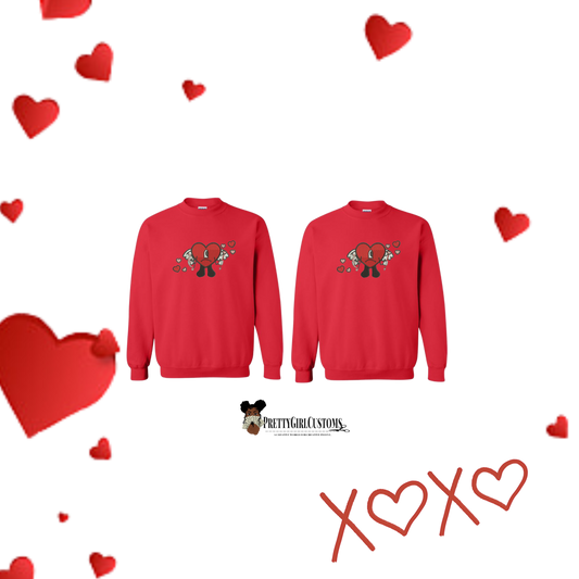 Couple Embroidery Sweatshirts